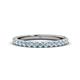 1 - Lara 2.70 mm Aquamarine Eternity Band 