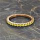2 - Lara 2.70 mm Yellow Diamond Eternity Band 