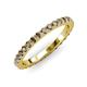 3 - Lara 2.70 mm Smoky Quartz Eternity Band 