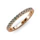 3 - Lara 2.70 mm Lab Created Alexandrite Eternity Band 