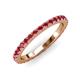 3 - Lara 2.70 mm Ruby Eternity Band 