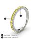 4 - Lara 2.70 mm Yellow Sapphire Eternity Band 