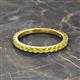 2 - Lara 2.70 mm Yellow Sapphire Eternity Band 