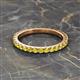 2 - Lara 2.70 mm Yellow Sapphire Eternity Band 