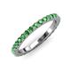 3 - Lara 2.70 mm Green Garnet Eternity Band 