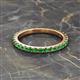 2 - Lara 2.70 mm Green Garnet Eternity Band 