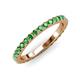 3 - Lara 2.70 mm Green Garnet Eternity Band 