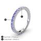 4 - Lara 2.70 mm Tanzanite Eternity Band 