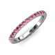 3 - Lara 2.70 mm Pink Tourmaline Eternity Band 
