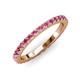 3 - Lara 2.70 mm Pink Tourmaline Eternity Band 