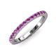 3 - Lara 2.70 mm Amethyst Eternity Band 