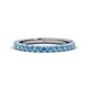 1 - Lara 2.70 mm Blue Topaz Eternity Band 