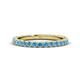1 - Lara 2.70 mm Blue Topaz Eternity Band 