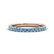 1 - Lara 2.70 mm Blue Topaz Eternity Band 