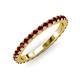 3 - Lara 2.70 mm Red Garnet Eternity Band 