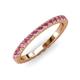 3 - Lara 2.70 mm Rhodolite Garnet Eternity Band 