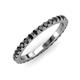 3 - Lara 2.70 mm Black Diamond Eternity Band 