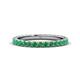 1 - Lara 2.70 mm Emerald Eternity Band 