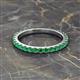 2 - Lara 2.70 mm Emerald Eternity Band 