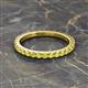 2 - Lara 2.70 mm Yellow Diamond Eternity Band 
