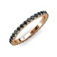 3 - Lara 2.70 mm Blue Diamond Eternity Band 