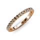 3 - Lara 2.70 mm Smoky Quartz Eternity Band 