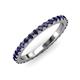 3 - Lara 2.70 mm Blue Sapphire Eternity Band 