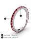 4 - Lara 2.70 mm Ruby Eternity Band 