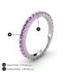4 - Lara 2.70 mm Amethyst Eternity Band 