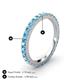 4 - Lara 2.70 mm Blue Topaz Eternity Band 