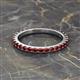 2 - Lara 2.70 mm Red Garnet Eternity Band 