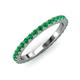 3 - Lara 2.70 mm Emerald Eternity Band 