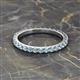 2 - Lara 2.70 mm Aquamarine Eternity Band 