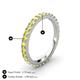4 - Lara 2.70 mm Yellow Diamond Eternity Band 