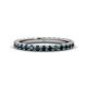 1 - Lara 2.70 mm Blue Diamond Eternity Band 