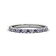 1 - Lara 2.40 mm Iolite and Diamond Eternity Band 