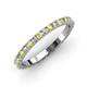 3 - Lara 2.40 mm Yellow and White Diamond Eternity Band 