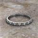 2 - Lara 2.40 mm Diamond and Lab Created Alexandrite Eternity Band 