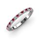 3 - Lara 2.40 mm Ruby and Diamond Eternity Band 