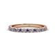 1 - Lara 2.40 mm Iolite and Diamond Eternity Band 