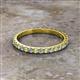 2 - Lara 2.40 mm Peridot and Diamond Eternity Band 