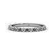 1 - Lara 2.40 mm Diamond and Lab Created Alexandrite Eternity Band 
