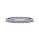 1 - Lara 2.40 mm Tanzanite and Diamond Eternity Band 