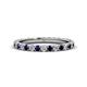 1 - Lara 2.70 mm Blue Sapphire and Diamond Eternity Band 
