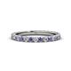 1 - Lara 2.70 mm Iolite and Diamond Eternity Band 