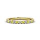 1 - Lara 2.70 mm Yellow and White Diamond Eternity Band 