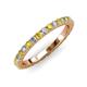3 - Lara 2.70 mm Yellow Sapphire and Diamond Eternity Band 