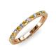 3 - Lara 2.70 mm Citrine and Diamond Eternity Band 