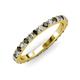 3 - Lara 2.70 mm Black and White Diamond Eternity Band 