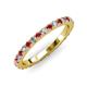 3 - Lara 2.70 mm Ruby and Diamond Eternity Band 